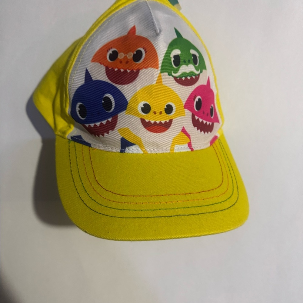 Yellow Kids Cap with baby Shark
